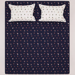 BLUE PRISM Sateen Bed Sheet Set