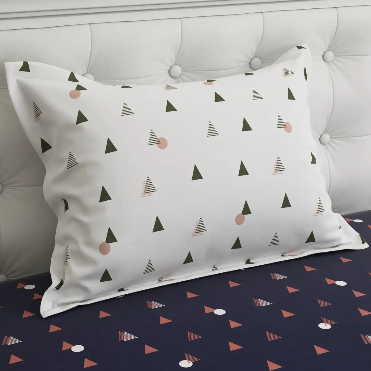 BLUE PRISM Sateen Bed Sheet Set