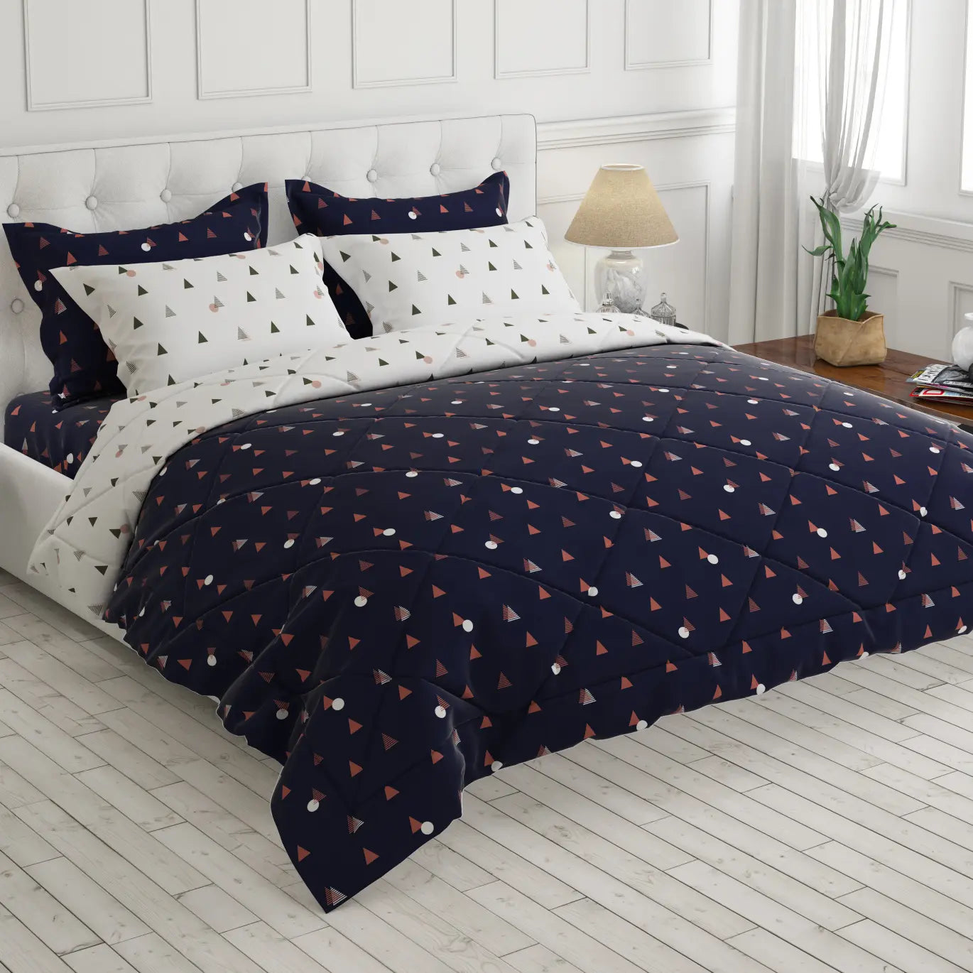 Sateen 6-pcs comforter set 9014