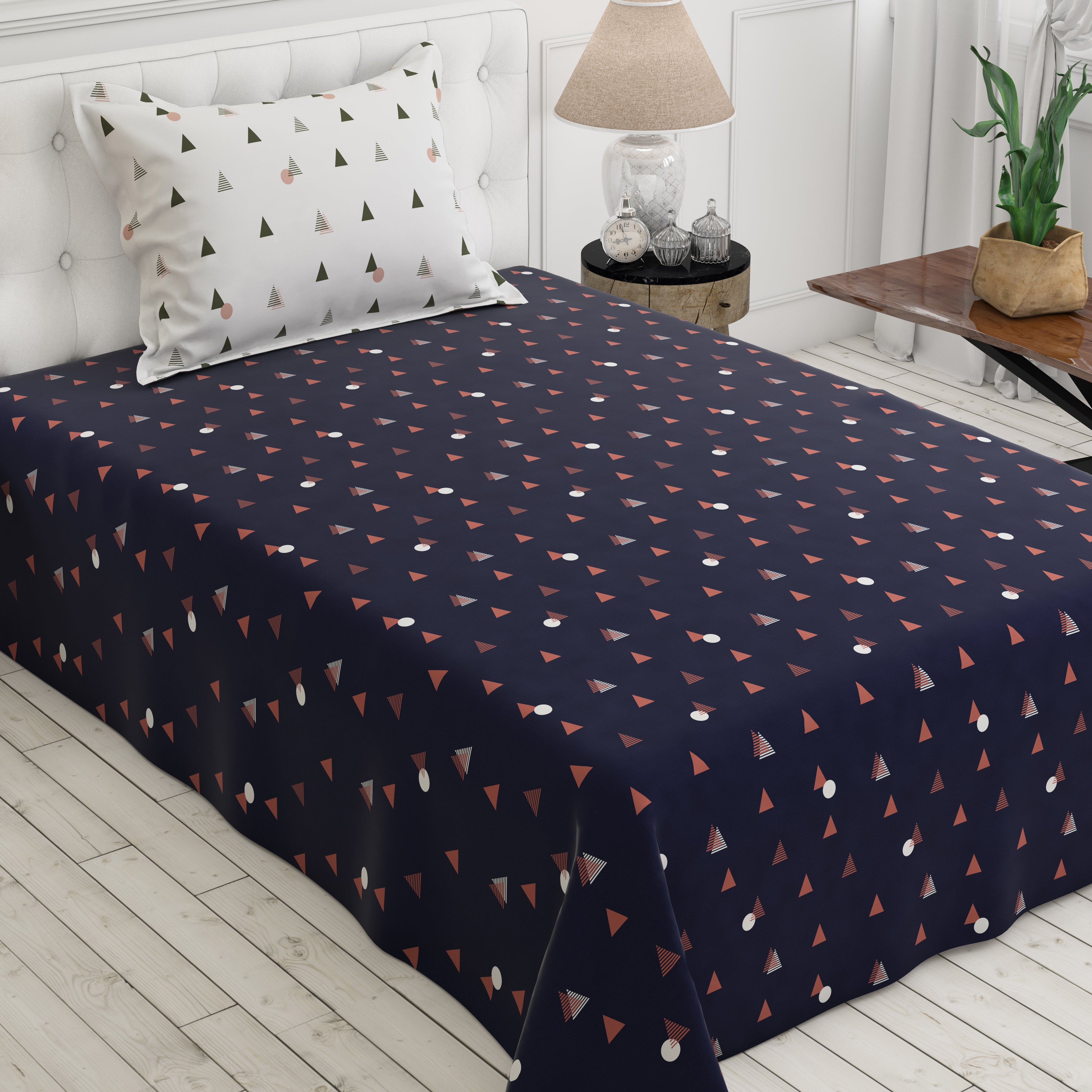 Sateen Bed Sheet Set - 9014