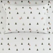 WHITE AURA Sateen Bed Sheet Set