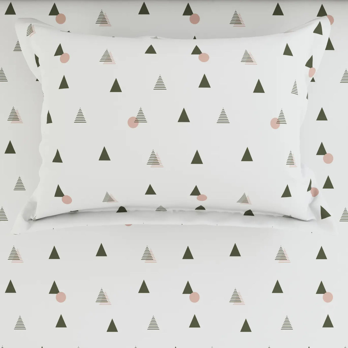 WHITE AURA Sateen Bed Sheet Set