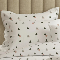 WHITE AURA Sateen 8 Pcs King Quilt Cover Bedsheet Set