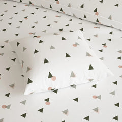 WHITE AURA Sateen 8 Pcs King Quilt Cover Bedsheet Set