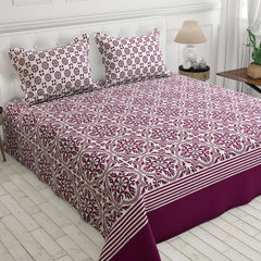 PLUM COMFORT XARA BED SHEET SET