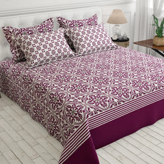 PLUM COMFORT XARA BED SHEET SET