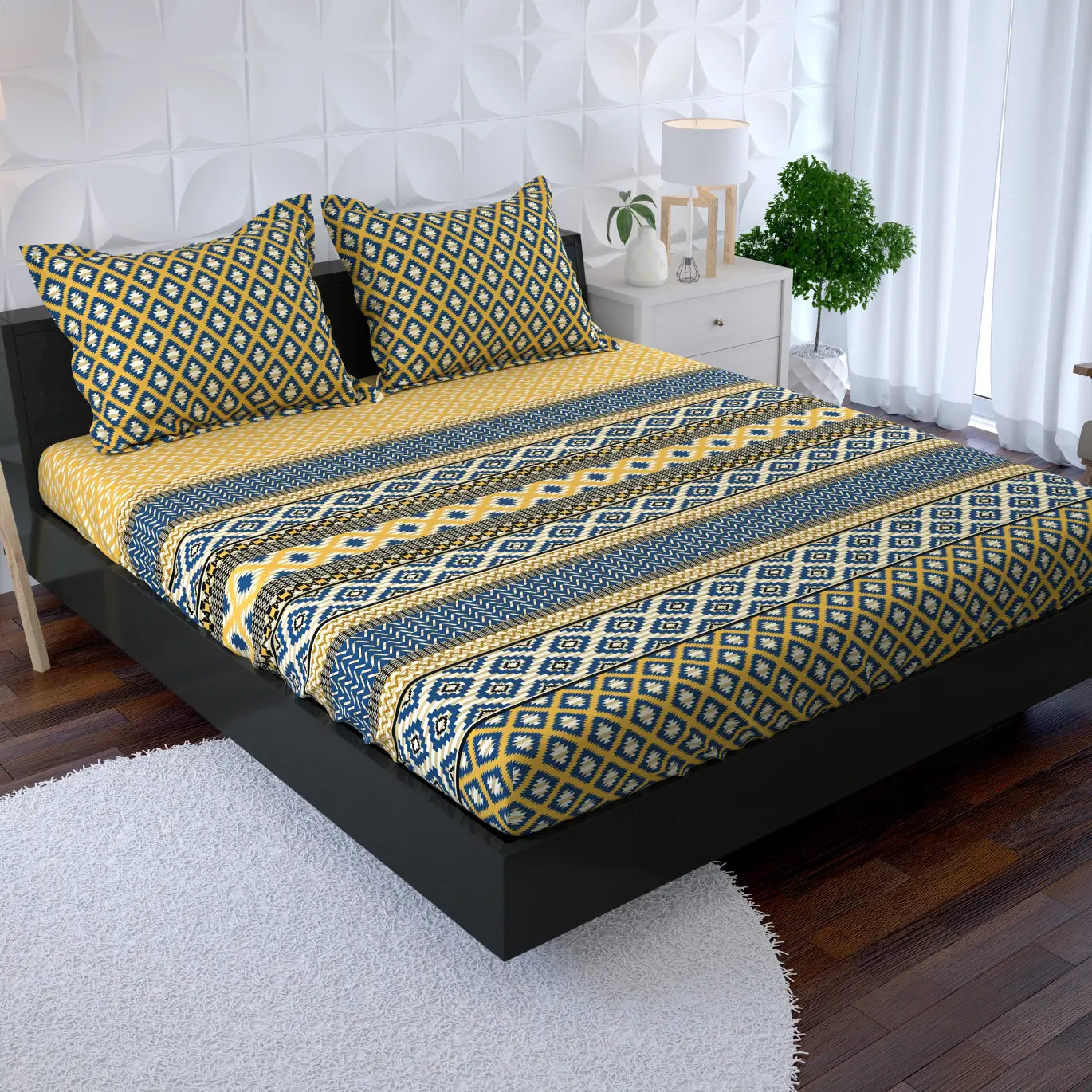 Xara Fitted Bed Sheet Set 9047-48