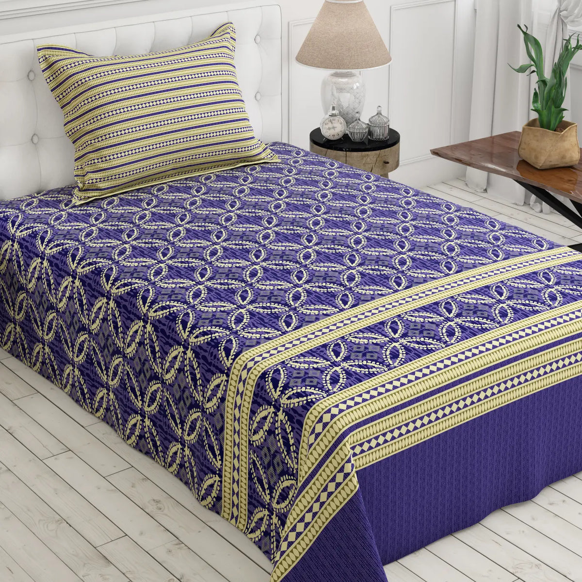 MAJESTIC BLUE XARA BED SHEET SET