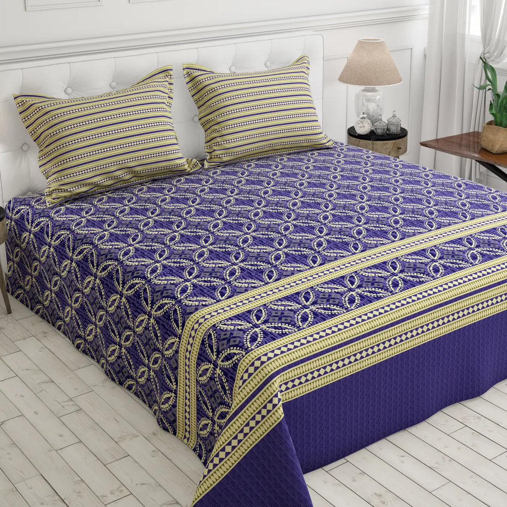 MAJESTIC BLUE XARA BED SHEET SET