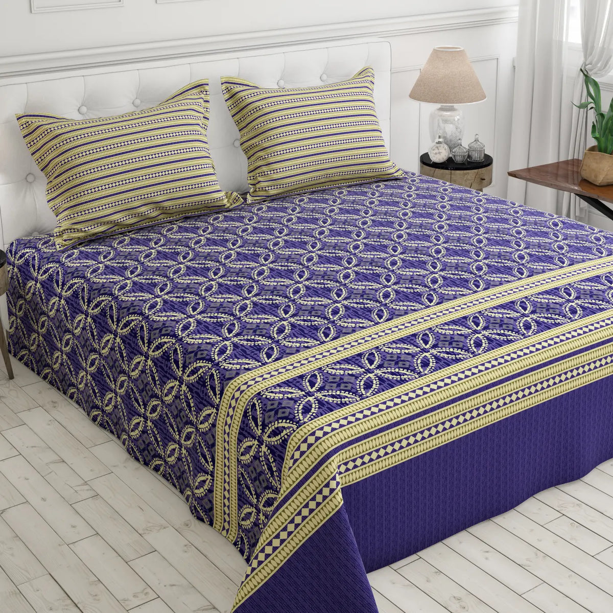 MAJESTIC BLUE XARA BED SHEET SET