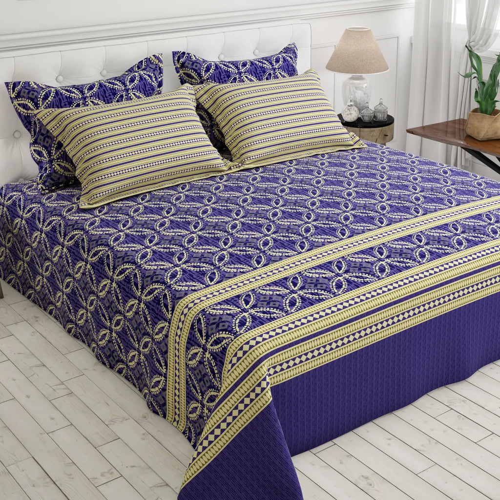 MAJESTIC BLUE XARA BED SHEET SET