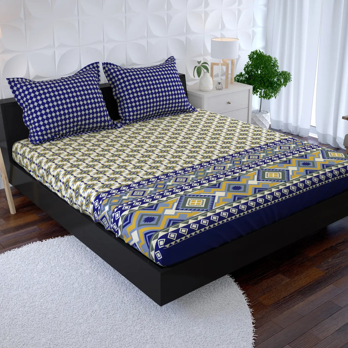 Xara Fitted Bed Sheet Set 9071-72