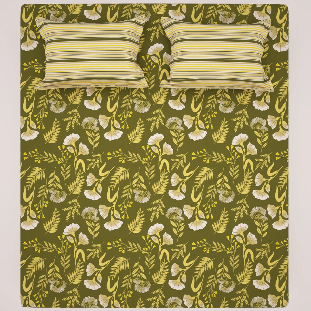 LEAF HARMONY XARA BED SHEET SET
