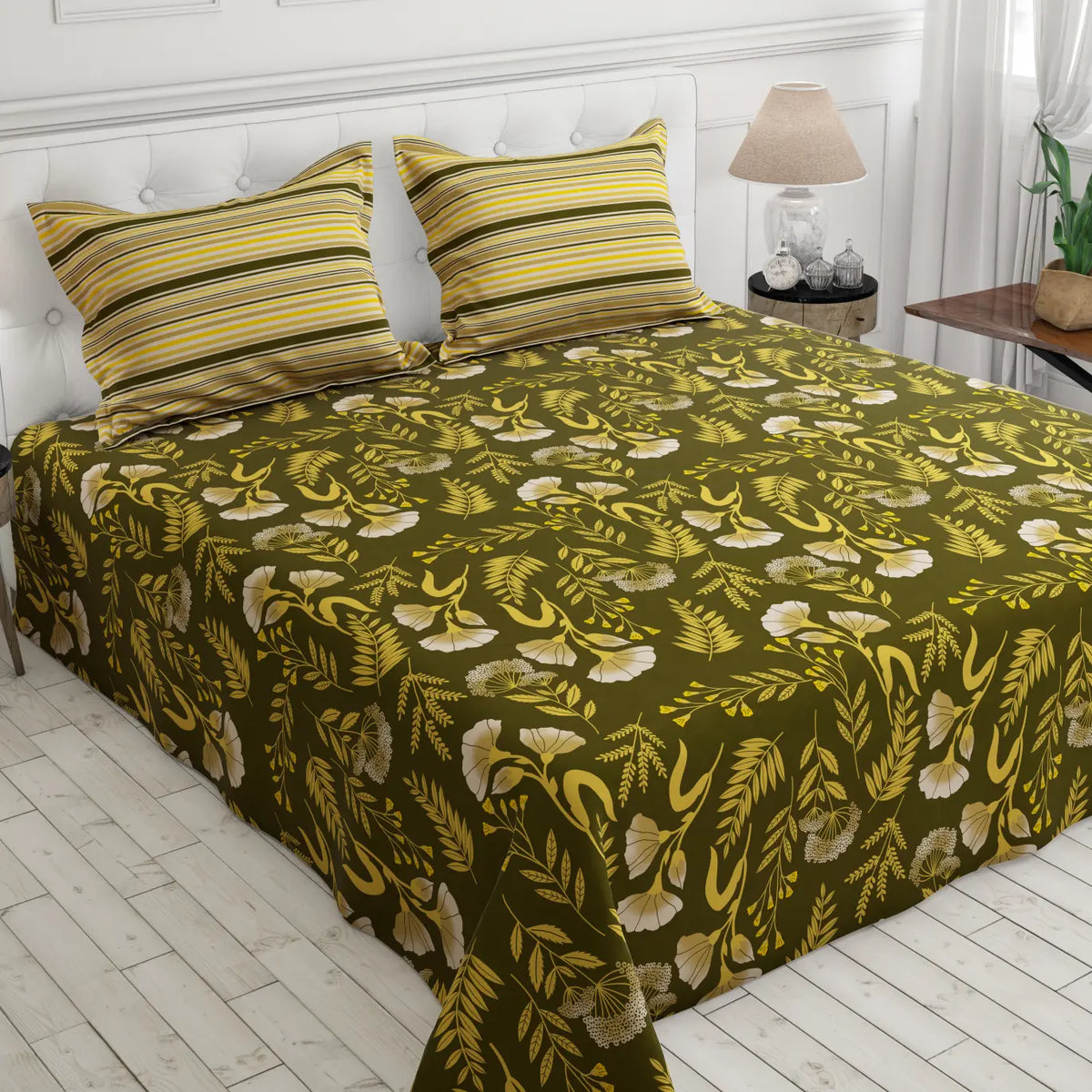 Bedsheet set with 2 pillowcases 9107