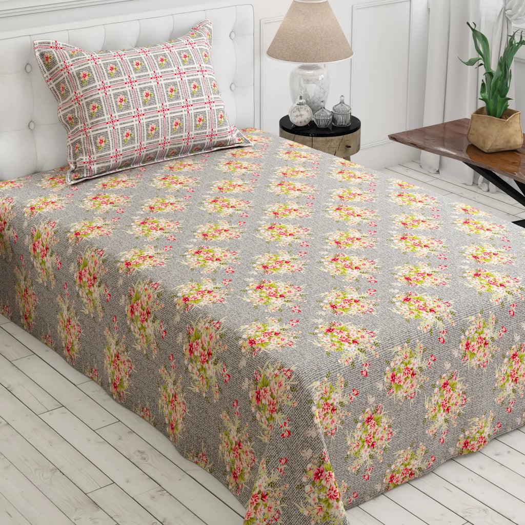 PASTEL GRAY XARA BED SHEET SET