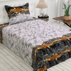 LAVA MARBLE SATEEN BED SHEET SET