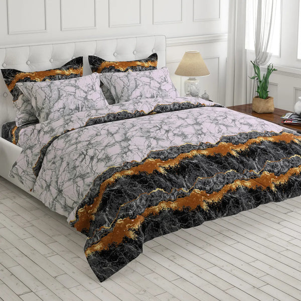 LAVA MARBLE SATEEN 6-Pcs COMFORTER SET