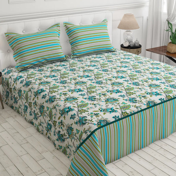 AQUA BLOOM XARA BED SHEET SET