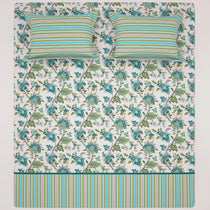 AQUA BLOOM XARA BED SHEET SET