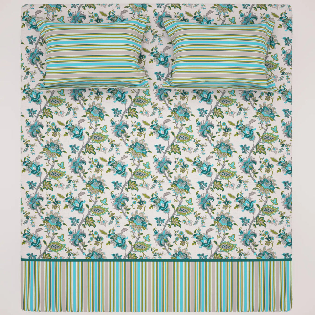 AQUA BLOOM XARA BED SHEET SET