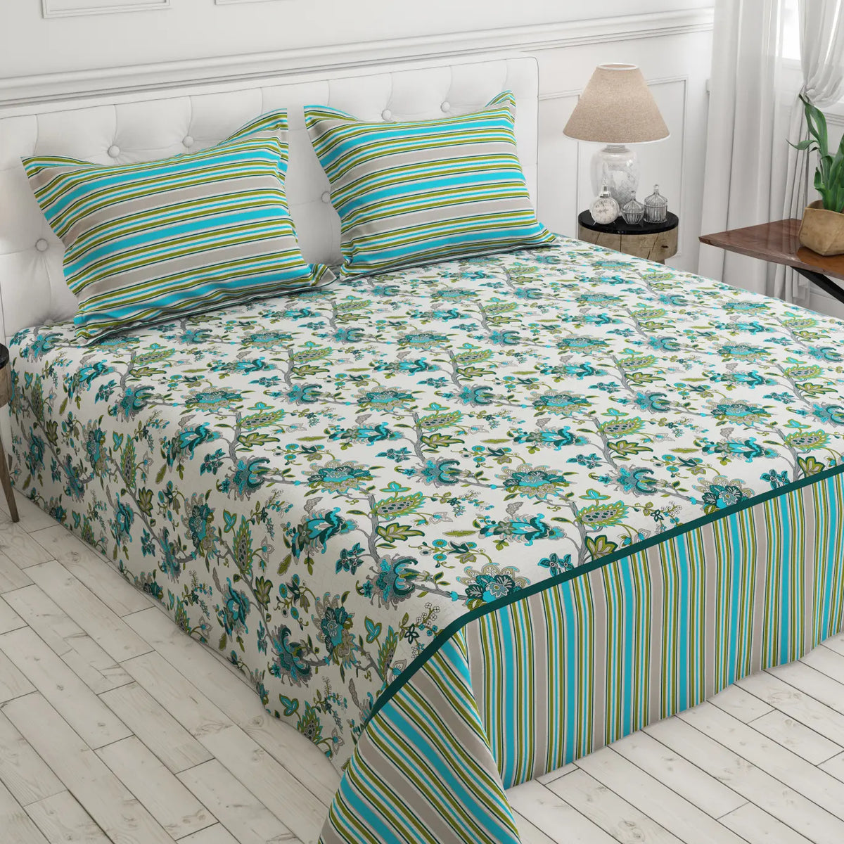 Bedsheet set with 2 pillowcases 9179