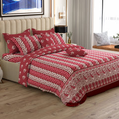 Xara 8 Pcs King Reversible Quilt Cover Set Bedsheet 9204-05
