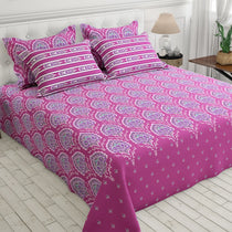 Hot Pink Damask Medallion Xara Bed Sheet Set