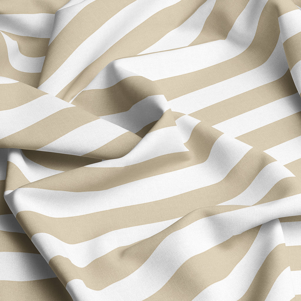 CLASSIC BEIGE STRIPE Sateen Bed Sheet Set