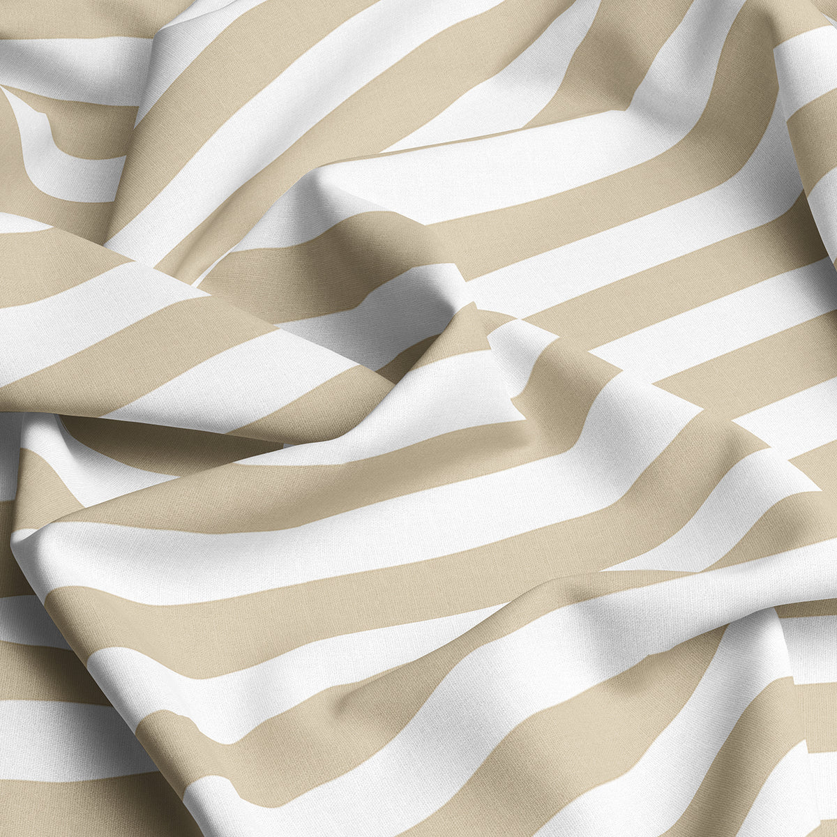 CLASSIC BEIGE STRIPE Sateen Bed Sheet Set
