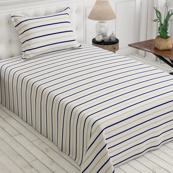 STRIPED Sateen Bed Sheet Set