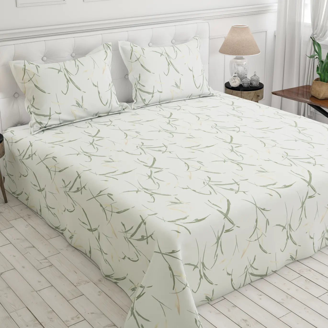 Sateen Bed Sheet Set - 9448