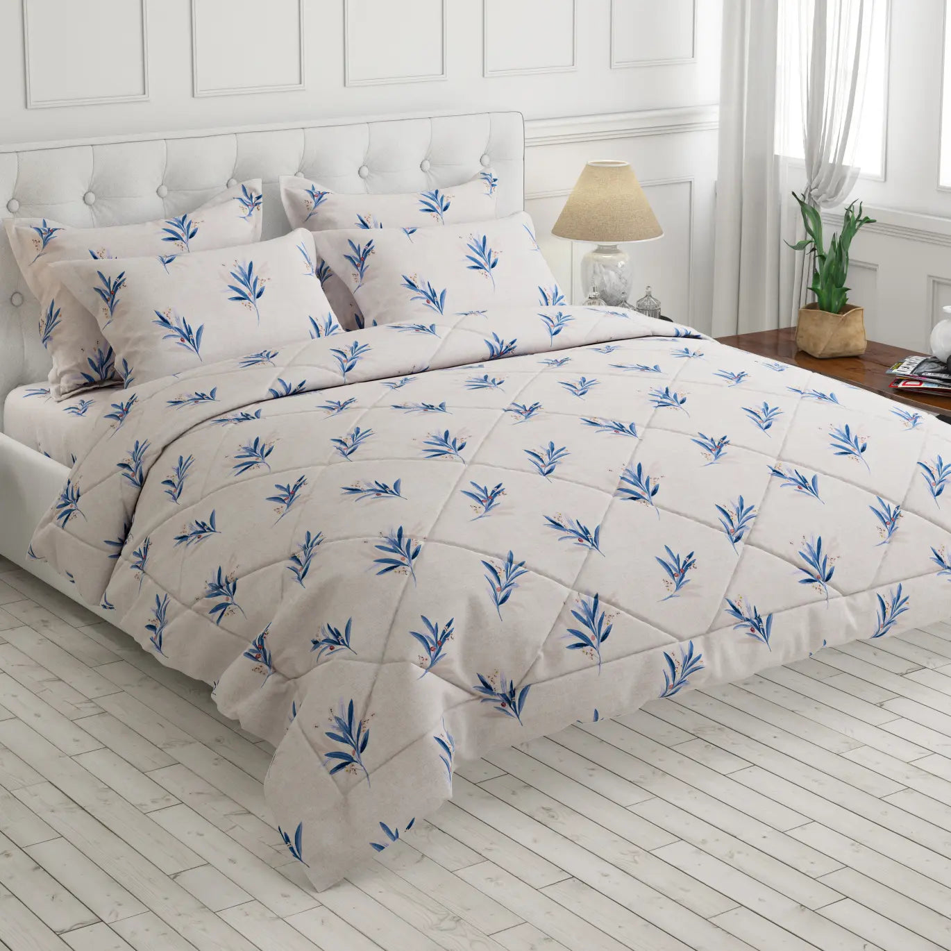 Sateen 6-pcs comforter set 9449