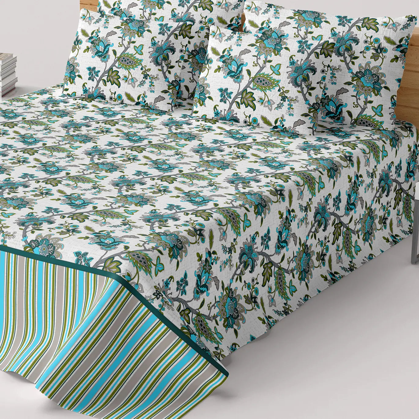 AQUA BLOOM XARA BED SHEET SET