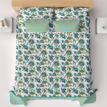 AQUA BLOOM XARA BED SHEET SET