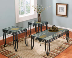 Velvet lazer 3pcs runner set (Dark Grey)