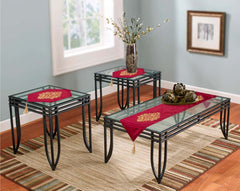 Velvet lazer 3pcs runner set (Red)