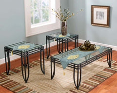 Velvet lazer 3pcs runner set (Light Grey)