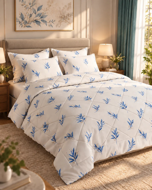 BAMBOO WEAVE SATEEN 6-Pcs COMFORTER SET