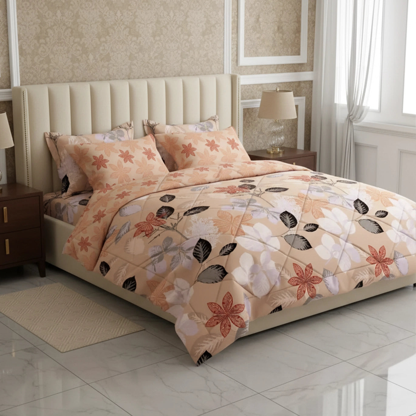BEIGE NEST 6-Pcs Comforter set