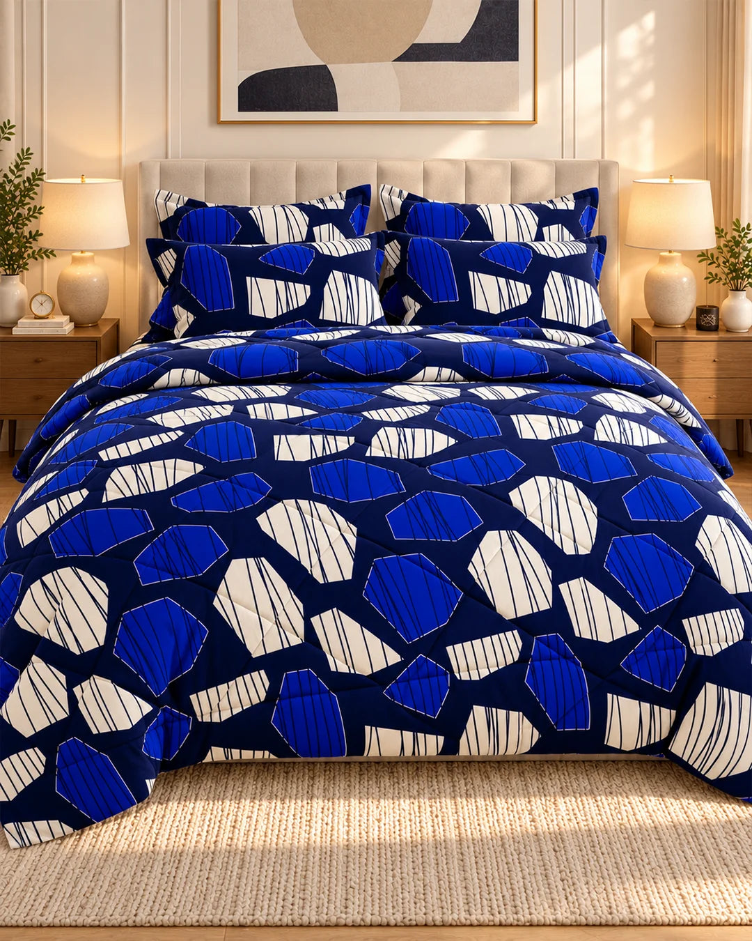 BOLD BLUE 6-Pcs Comforter Set Secondary image