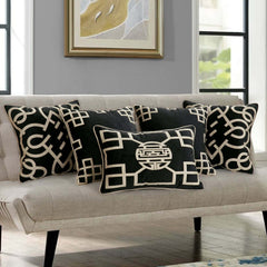 Pack of 5 cushion cover (Black)
