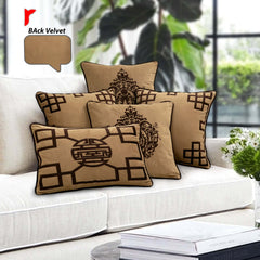 Pack of 5 cushion cover (Brown)