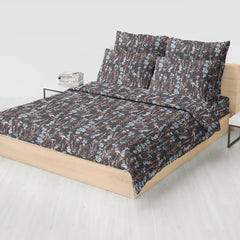 CHARCOAL GREY 6-Pcs Comforter Set