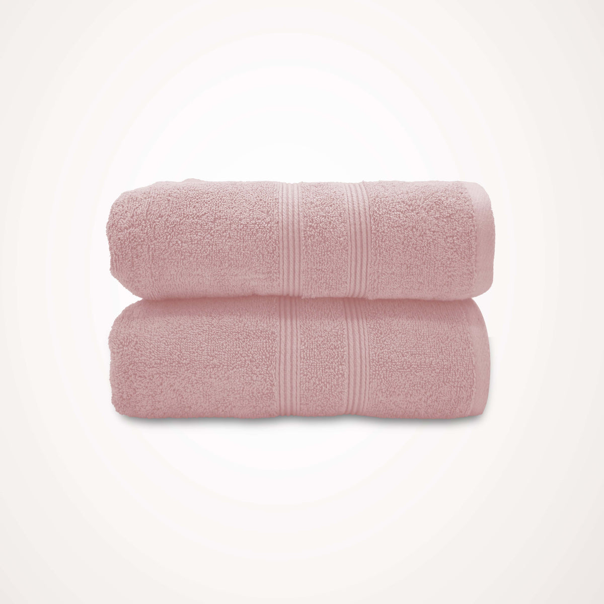 Towel 2 Pcs (Baby Pink) Bath Sheet