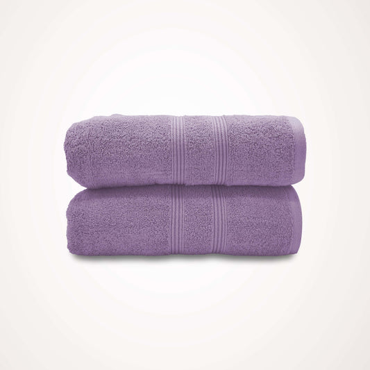 Towel 2 Pcs (Light Purple) Bath Sheet