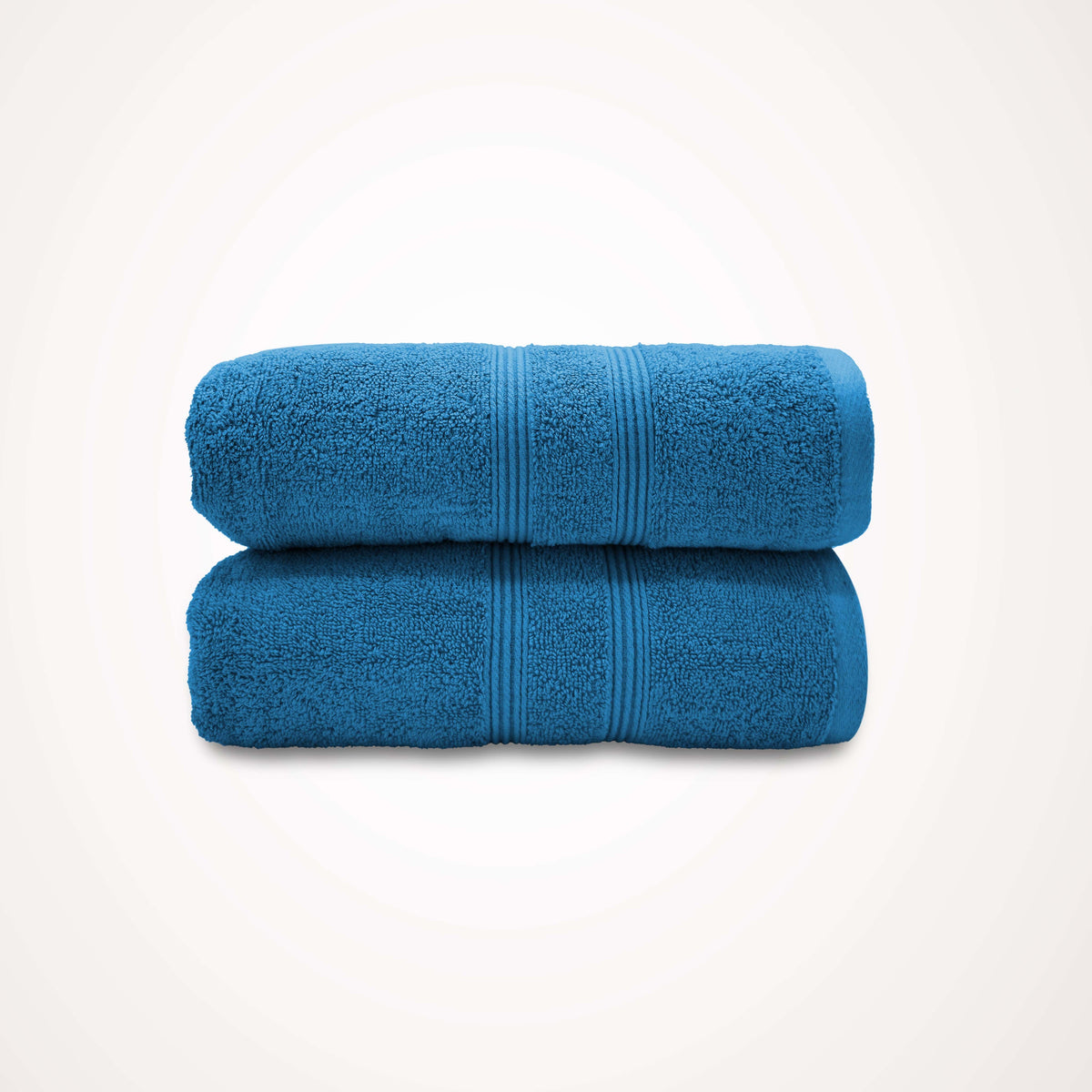 Towel 2 Pcs (Peacock Blue) Bath Sheet