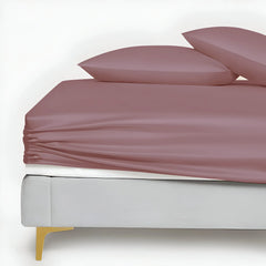RHS Silk Fitted Bedsheet (Tea Pink)