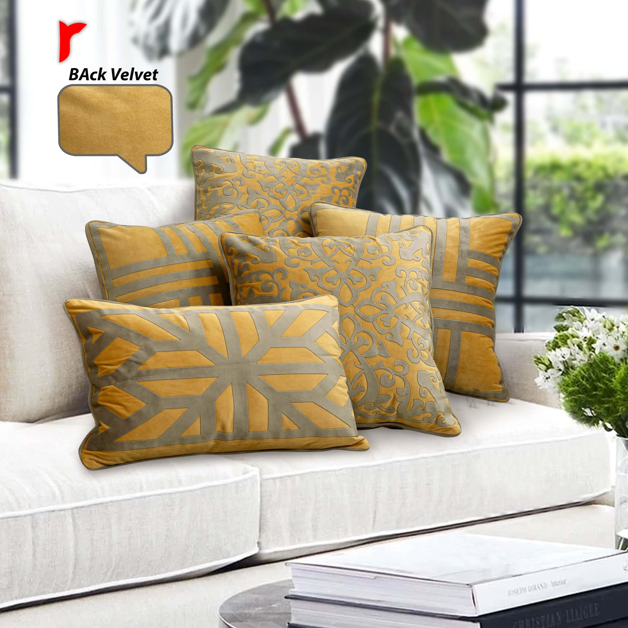 Pack of 5 cushion cover (Fawn) Secondary image
