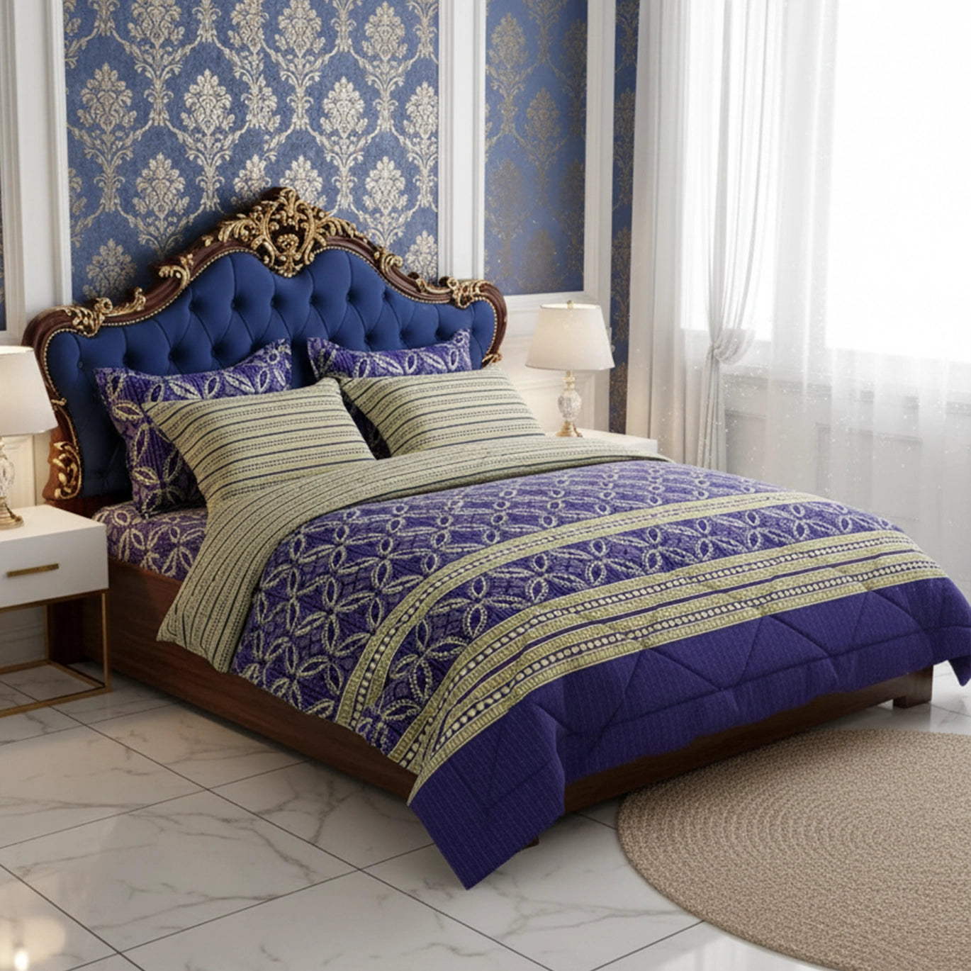 GEOMETRIC ART 6-Pcs Comforter Set