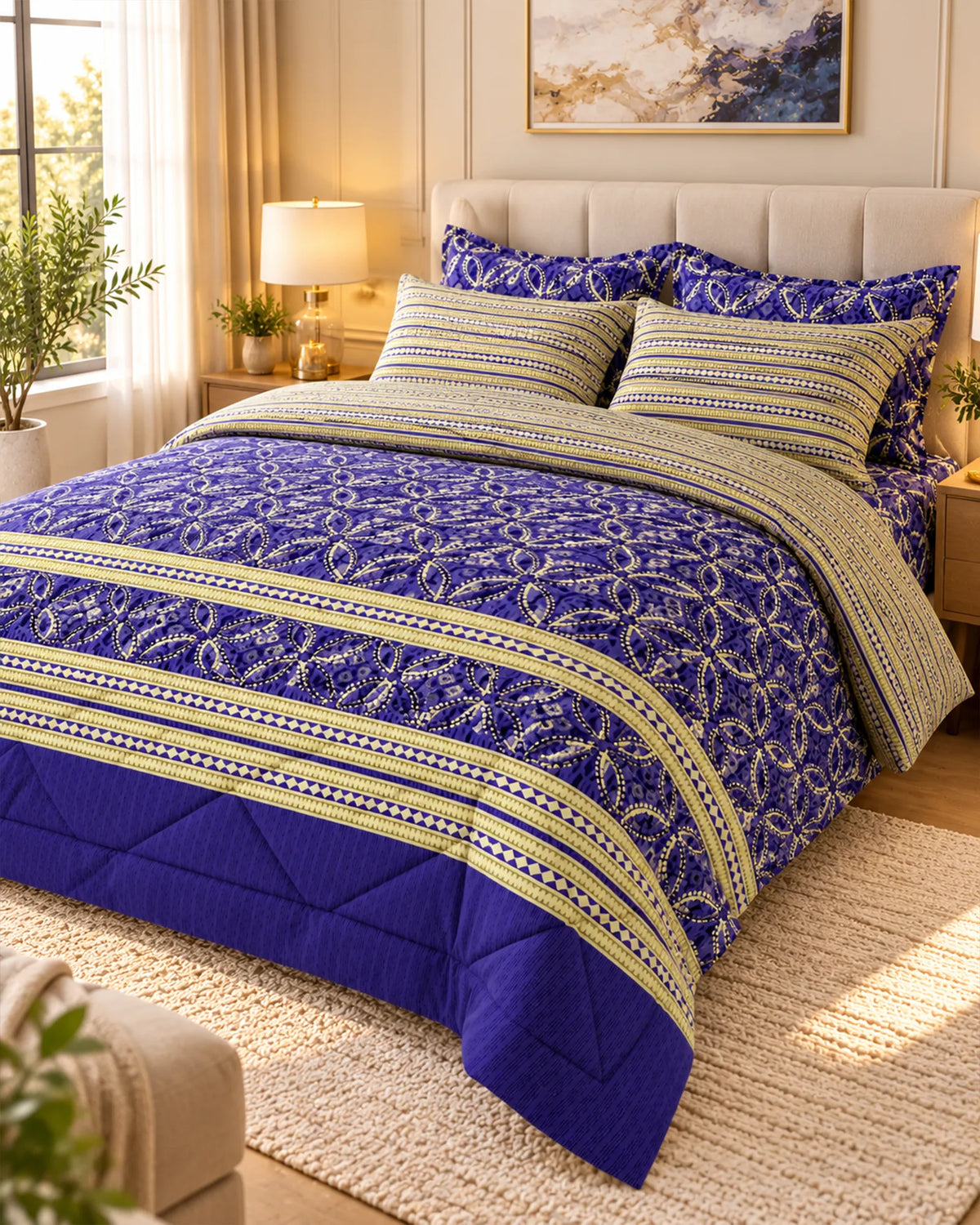 GEOMETRIC ART 6-Pcs Comforter Set
